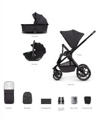 Kočárek Venicci Tinum Edge SE Raven + autosedačka Venicci Tiago