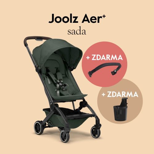 Kočárek Joolz AER+ Forest green l SADA madlo a držadlo na nápoj