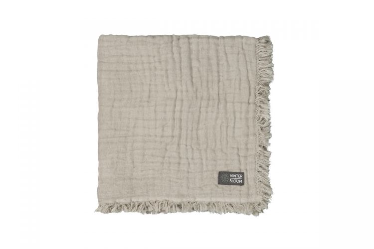 VINTER & BLOOM Deka Feather Muslin Organic Pebble Greige