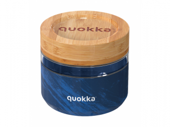 Quokka Skleněná nádoba na jídlo Deli Wood Grain 500 ml