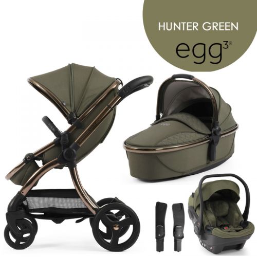 Kočárek BabyStyle Egg3 set 4 v 1 Hunter Green 2024