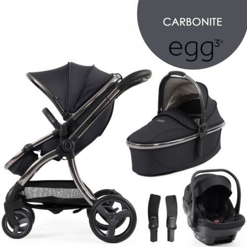 Kočárek BabyStyle Egg3 set 4 v 1 Carbonite 2024