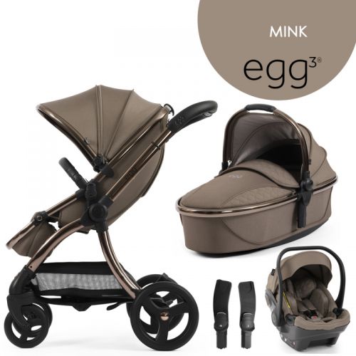 Kočárek BabyStyle Egg3 set 4 v 1 Mink 2024