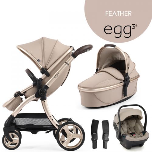 Kočárek BabyStyle Egg3 set 4 v 1 Feather 2024