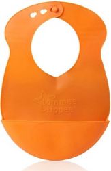 Tommee Tippee Plastový bryndák rolovací 6m+ oranžový