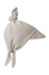 Sleepee Dětský rostoucí mušelínový klobouček s kšiltem Sand 0-4 roky